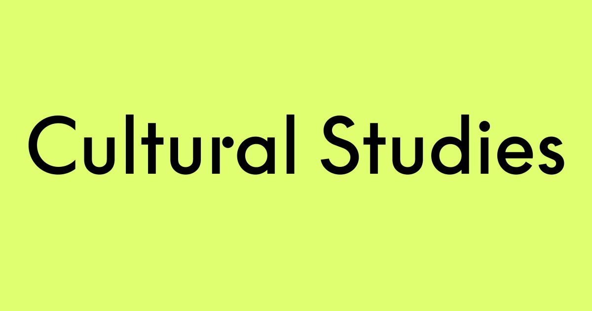 Representation & Cultural Memory - Cultural Studies